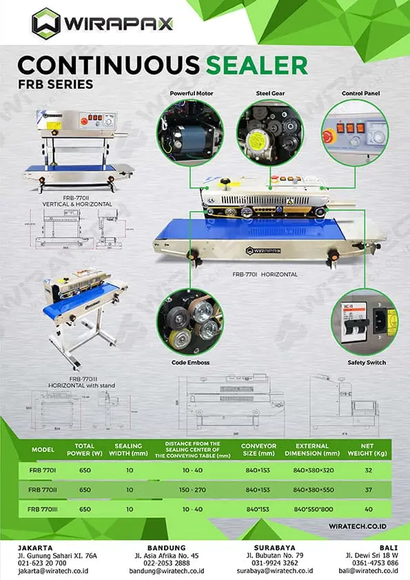 Continuous sealer FRB SERIES 1