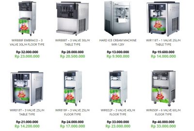 bandrol mesin es krim