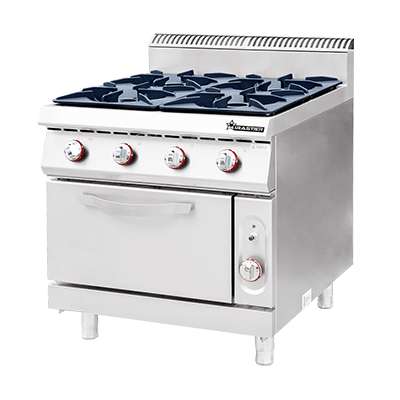 Commercial Gas 4 Burner with Oven CKB-900GO