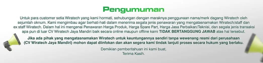 MB pengumuman pihak tdk bertanggung jwb 1