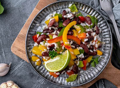 Burrito dengan Biji Kacang Hitam