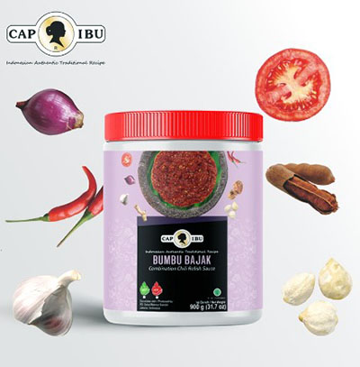 sambal bajak cap ibu kemasan pot