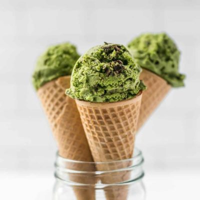 es krim matcha lembut