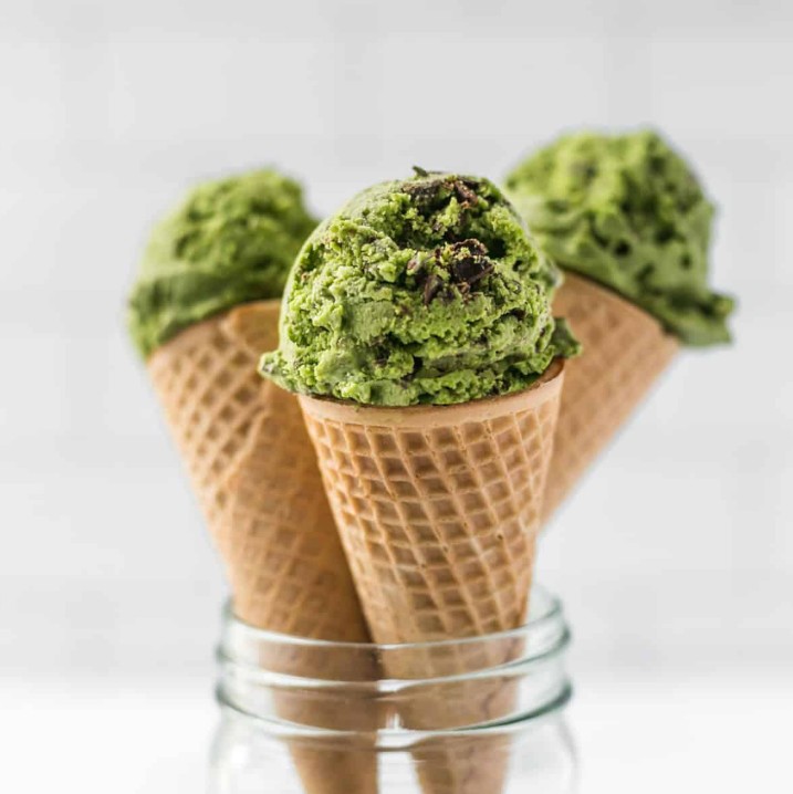 es krim matcha lembut